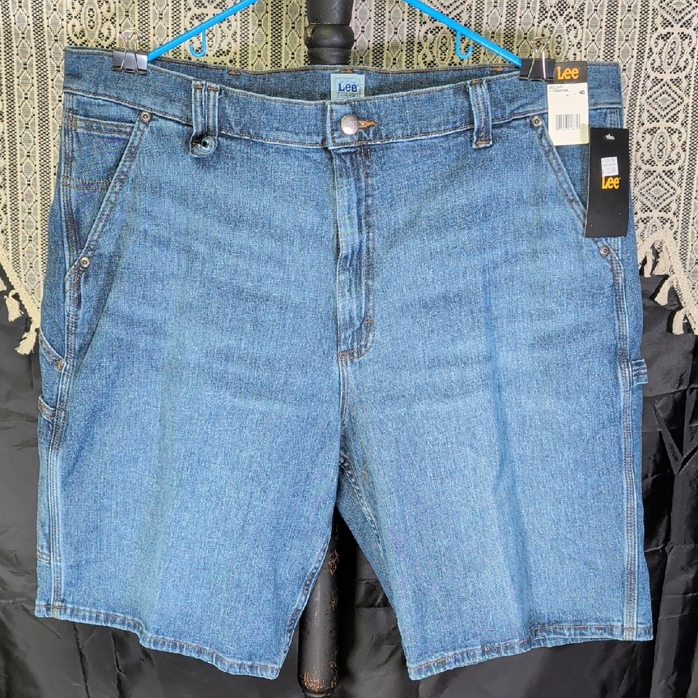 Lee Men's Blue Jean Shorts 40 Workwear Denim